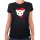 Damen T-Shirt Burundi Flagge Herz