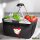 Einkaufskorb faltbar Burundi Flagge Herz 20 Liter Black