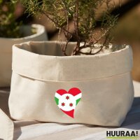 Organizer Burundi Flagge Herz