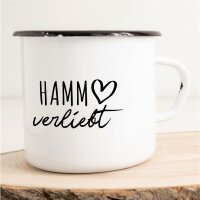 Emaille Tasse Hamm  Vintage 300ml