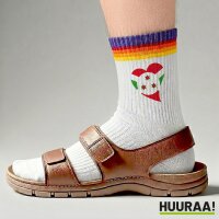 Unisex Socken Burundi Flagge Herz Baumwolle