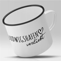 Emaille Tasse Ludwigshafen  Vintage 300ml