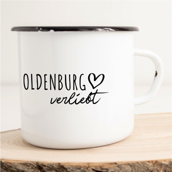 Emaille Tasse Oldenburg  Vintage 300ml
