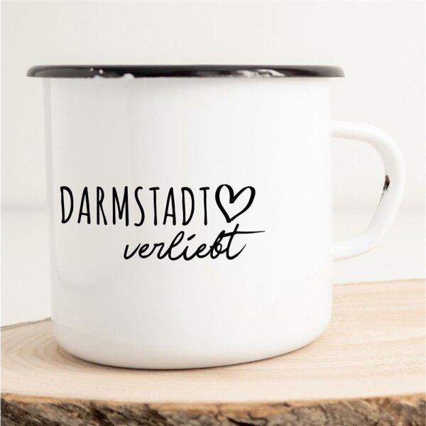 Emaille Tasse Darmstadt  Vintage 300ml