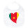 Baby Lätzchen Kamerun Flagge Herz Klettverschluss