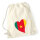 Turnbeutel Kamerun Flagge Herz 12 Liter