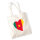 Jutebeutel Kamerun Flagge Herz 10 Liter