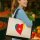 Jutetasche Kamerun Flagge Herz 21 Liter Black