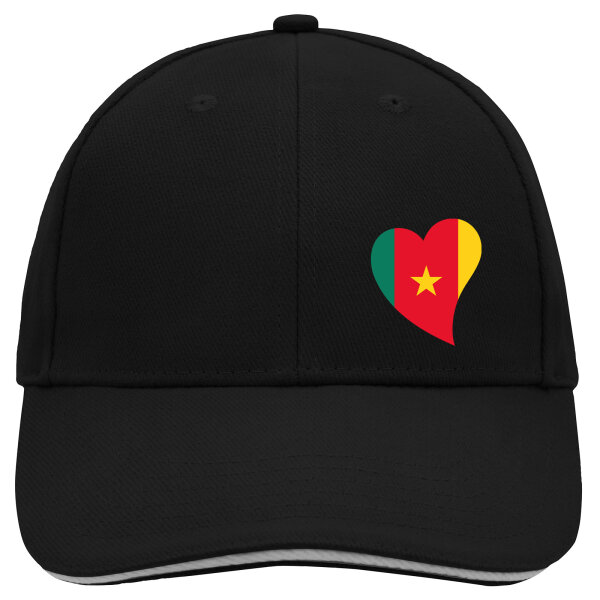 Kappe Kamerun Flagge Herz