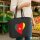 Filz Shopper Kamerun Flagge Herz 22 Liter