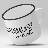 Emaille Tasse Offenbach am Main  Vintage 300ml