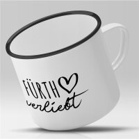 Emaille Tasse Fürth  Vintage 300ml