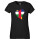 Damen T-Shirt Zentralafrikanische Republik Flagge Herz