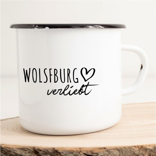 Emaille Tasse Wolfsburg  Vintage 300ml