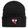 Beanie mit Patch Zentralafrikanische Republik Flagge Herz Black