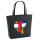 Filz Shopper Zentralafrikanische Republik Flagge Herz 22 Liter