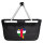 Einkaufskorb faltbar Zentralafrikanische Republik Flagge Herz 20 Liter Black