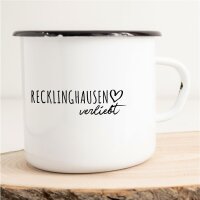 Emaille Tasse Recklinghausen  Vintage 300ml