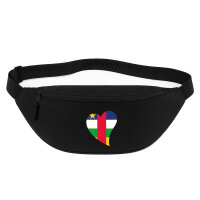Bauchtasche Zentralafrikanische Republik Flagge Herz 2,5...
