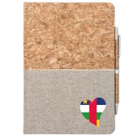 Notizbuch A5 Zentralafrikanische Republik Flagge Herz 80...
