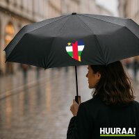 Regenschirm Zentralafrikanische Republik Flagge Herz 98cm...