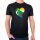 Herren T-Shirt Komoren Flagge Herz