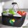 Einkaufskorb faltbar Komoren Flagge Herz 20 Liter Black