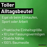 Jutebeutel Kongo Flagge Herz 10 Liter