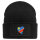Beanie mit Patch Kongo Flagge Herz Black