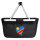 Einkaufskorb faltbar Kongo Flagge Herz 20 Liter Black