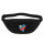 Bauchtasche Kongo Flagge Herz 2,5 Liter Black