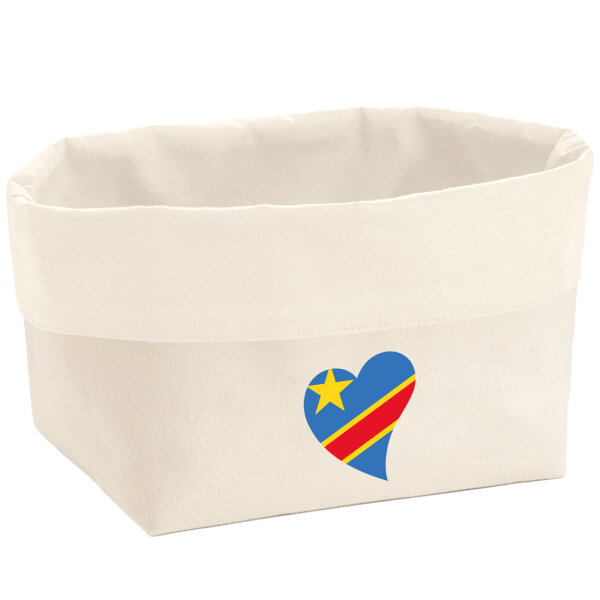 Organizer Kongo Flagge Herz