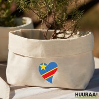 Organizer Kongo Flagge Herz