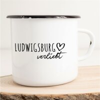 Emaille Tasse Ludwigsburg  Vintage 300ml