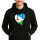 Unisex Hoodie Dschibuti Flagge Herz
