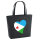 Filz Shopper Dschibuti Flagge Herz 22 Liter