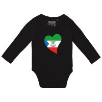 Baby Body Äquatorialguinea Flagge Herz