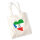 Jutebeutel Äquatorialguinea Flagge Herz 10 Liter
