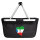 Einkaufskorb faltbar Äquatorialguinea Flagge Herz 20 Liter Black