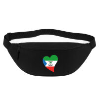 Bauchtasche Äquatorialguinea Flagge Herz 2,5 Liter...