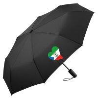 Regenschirm Äquatorialguinea Flagge Herz 98cm Schwarz