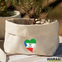 Organizer Äquatorialguinea Flagge Herz