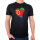 Herren T-Shirt Eritrea Flagge Herz