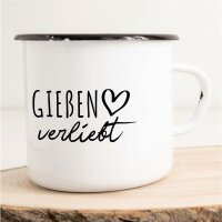 Emaille Tasse Gießen  Vintage 300ml