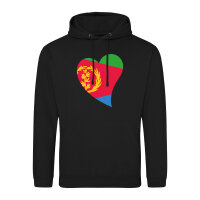 Unisex Hoodie Eritrea Flagge Herz
