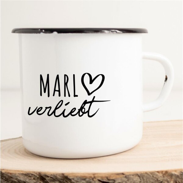 Emaille Tasse Marl  Vintage 300ml