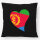 Kissen Eritrea Flagge Herz 40x40cm