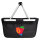 Einkaufskorb faltbar Eritrea Flagge Herz 20 Liter Black