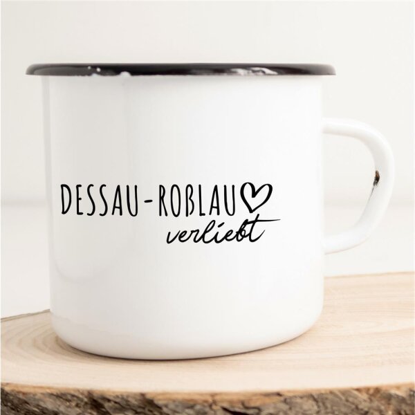 Emaille Tasse Dessau-Roßlau  Vintage 300ml