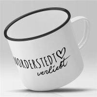 Emaille Tasse Norderstedt  Vintage 300ml